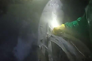 贵阳消防水池堵漏现场